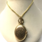 Vintage Gold Toned Watch Pendant