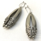 Long Sterling Silver Earring