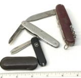 Lot of 3 Swiss Army Style Knives