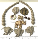 Beautiful Lot of Elephant Jewelry