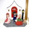 Adorable Ceramic Christmas Carolers Lamp