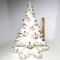 Vintage White Ceramic Christmas Tree with Lights
