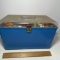 Vintage Plastic Sewing Box FULL of Misc Sewing Notions