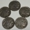 Lot of 5 Buffalo Nickles