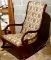 Antique Wooden Tall Back Rocking Chair