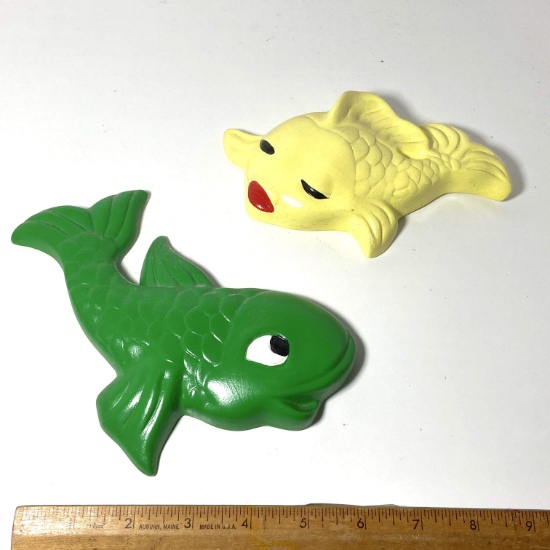 Adorable Hand Painted Koi Fish Wall Hanging