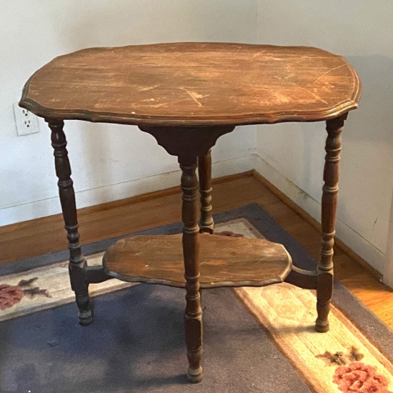Two-Tier Vintage Side Table