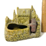 Vintage Signed Shawnee Gristmill Planter