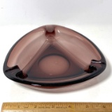 Vintage Amethyst Glass Ashtray