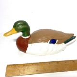 Hand Painted Ceramic Duck Figurine