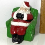 Chalkware Santa Snoozing Doorstop