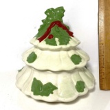 2 pc Ceramic Christmas Tree Dish