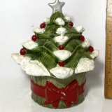 2 pc Ceramic Christmas Tree Dish