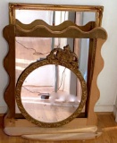 Mirror Lot with Wooden Mirror Frame
