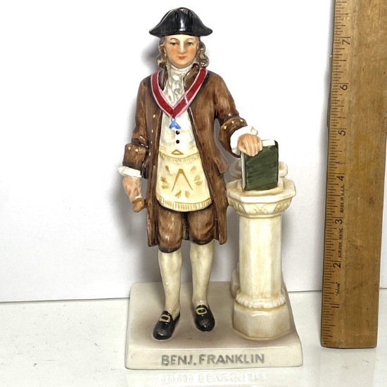 1957 Fine Porcelain Goebel W. Germany Benjamin Franklin Figurine