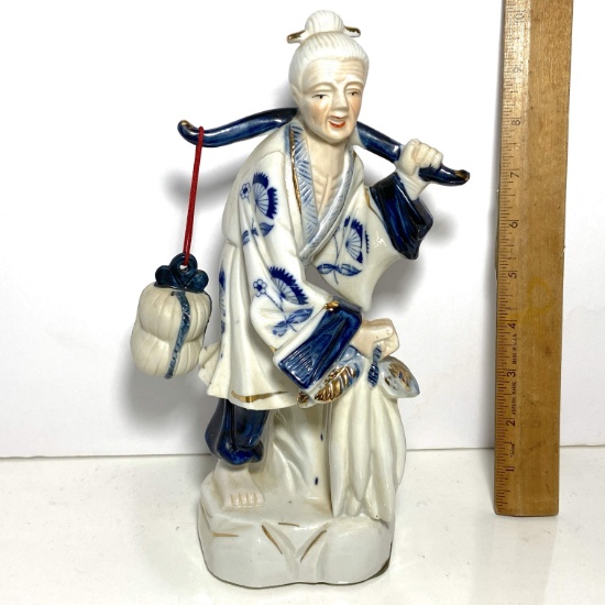 Vintage Porcelain Oriental Woman Figurine