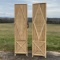 Pair of Heavy Wooden Screens