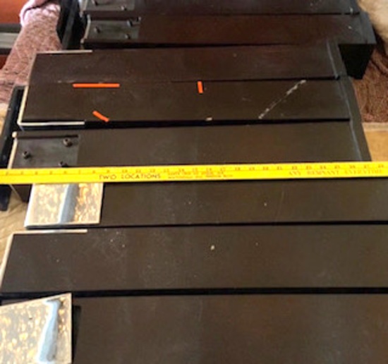 Lot of Misc Dining Legs with Steel Brackets