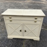 American of Martinsville Ivory Wooden Buffet