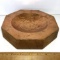Wooden Cigar Ashtray with Hammered Copper Top