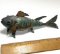 Unique Graziella Laffi Style Copper Segmented Articulated Fish Figurine with Moving Fins & Body