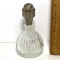 Vintage Perfume Bottle with Silver Stopper