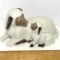 Adorable Homco Porcelain Mommy Sheep & Baby Figurine