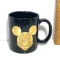 Black Mug with Gold Mickey Mouse Front