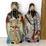 Pair of Andrea by Sadek Porcelain Oriental Men Figurines