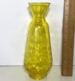 Brilliant Yellow Glass Vase