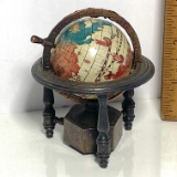 Small Collectible Metal World Globe Pencil Sharpener