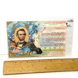 1908 Abraham Lincoln Centennial Souvenir Post Card