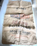 Vintage “Cook-Rite Idaho Potato’s” Advertisement Burlap Potato Sack