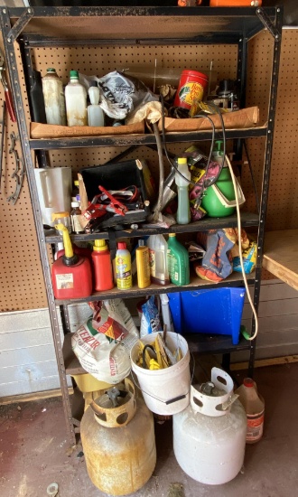 Great Shelf Lot of Outdoor/Garage Items