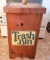 Vintage Wood Trash Bin