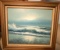 Vintage Framed Ocean Oil Painting