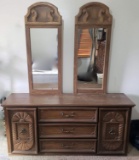 Vintage Mid Century Dresser with Mirrors
