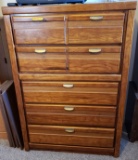 Vintage Mid Century Wood Chest of Drawers
