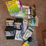 Lot of Useful Home Items, Light Bulbs, Scour Pads, Cords, and More