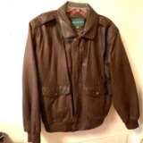 Men's Vintage Hill & Archer Leather Jacket Size 42