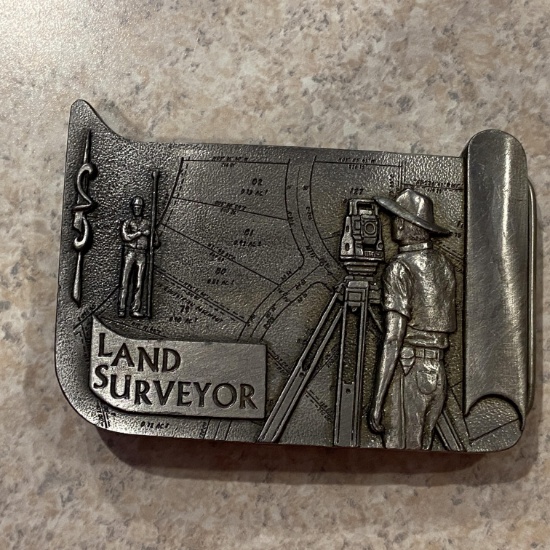 Limited Edition Land Surveyor Belt Buckle