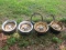 4 Chevrolet Steel Wheels with Center Caps & Trim Rings - 5 Lug