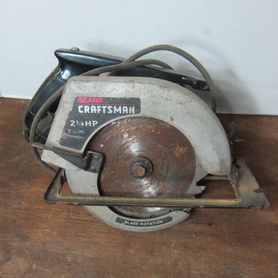 Sears Craftsman 2-1/2 HP 7-1/4" Circular Hand Saw 5200 RPM - 315.109040 - Double Insulated 115 Volt