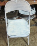 8 Folding Metal Chairs