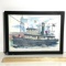 Vintage Limited Edition 23/500 “S.S. Baltimore” Tug Boat Etching Signed Debbie Lynn Zwiebach ‘83