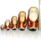 Beautiful Set of Wooden Santa Nesting Dolls - Hand Painted