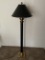 Black Floor Lamp with Brass Accent 58” Tall