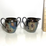 Vintage Silver Plated Creamer & Sugar