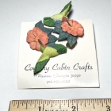 Pair of Hummingbird Pierced Earrings by Country Cabin Crafts