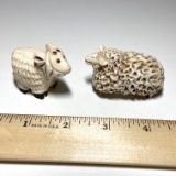 Pair of Sheep Figurines